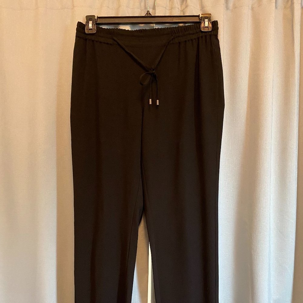 Eileen Fisher 100% silk black pants size XS